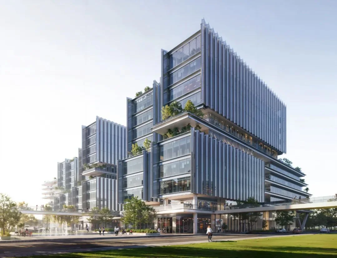 建築分析 &middot; 断面ダイアグラム &mdash; 生成图片中建筑的剖面透视图，风格按照sasaki的分析图风格，请在分析图上标注材质，绿化，细部做法等。