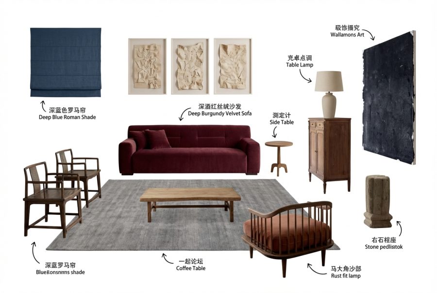 After: Furnishing Mood Board